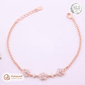 Silver Rosegold Pearl Blossom Bracelet