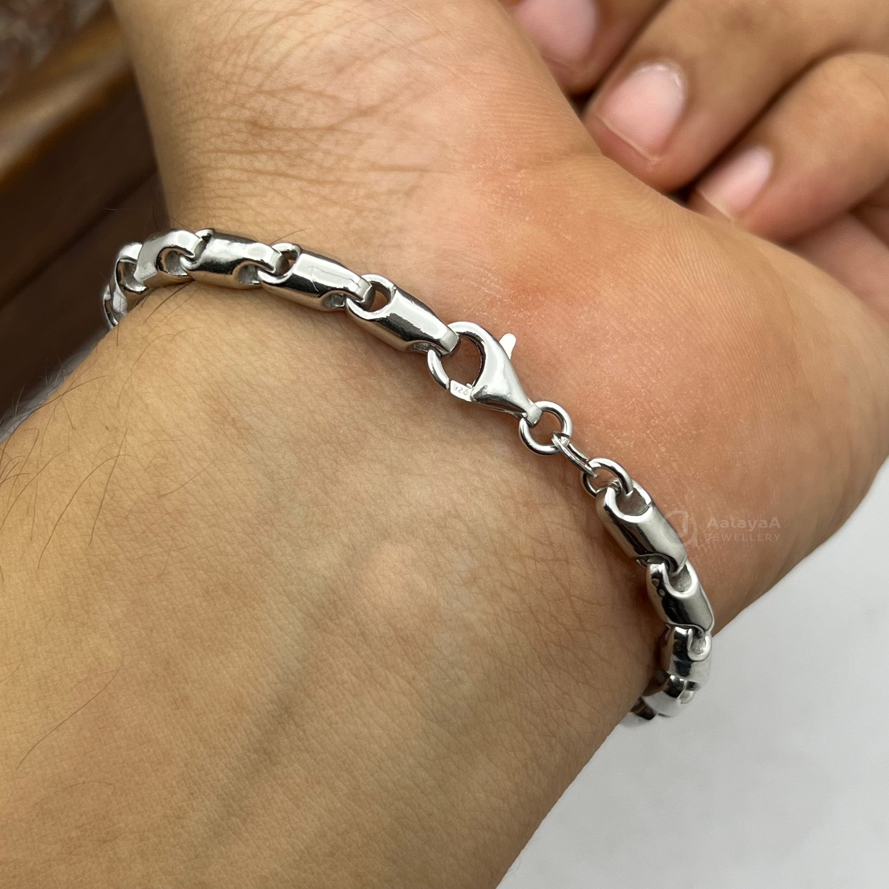 Silver Auric Wave Bracelet