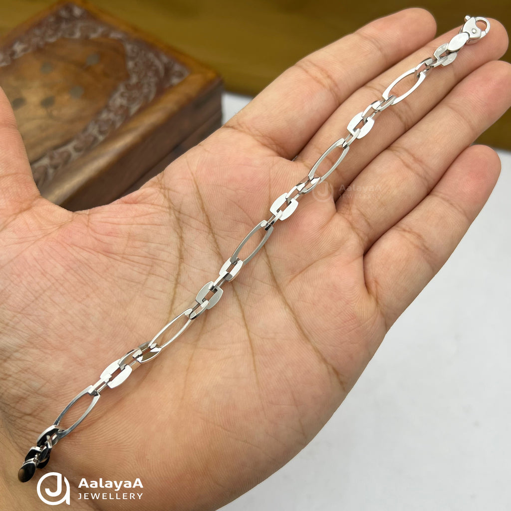 Silver Elite Duo Chain Bracelet