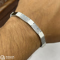 Silver Crest Rectangular Bracelet