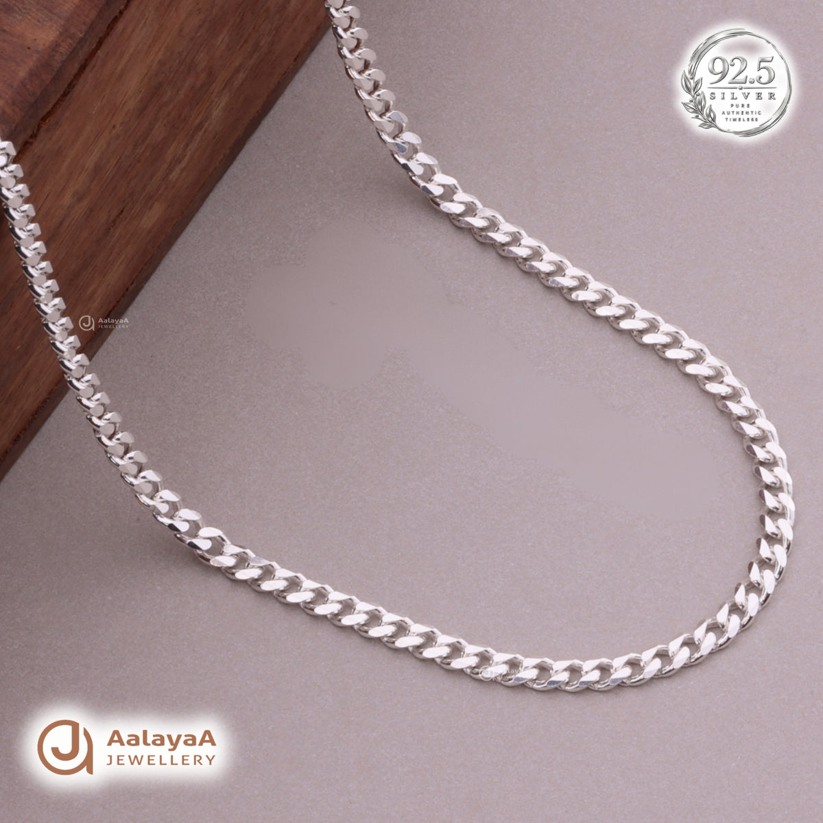 Regal Cuban Silver Men's Chain