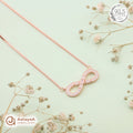 Silver Rosegold Radiant Loop Chain Pendant