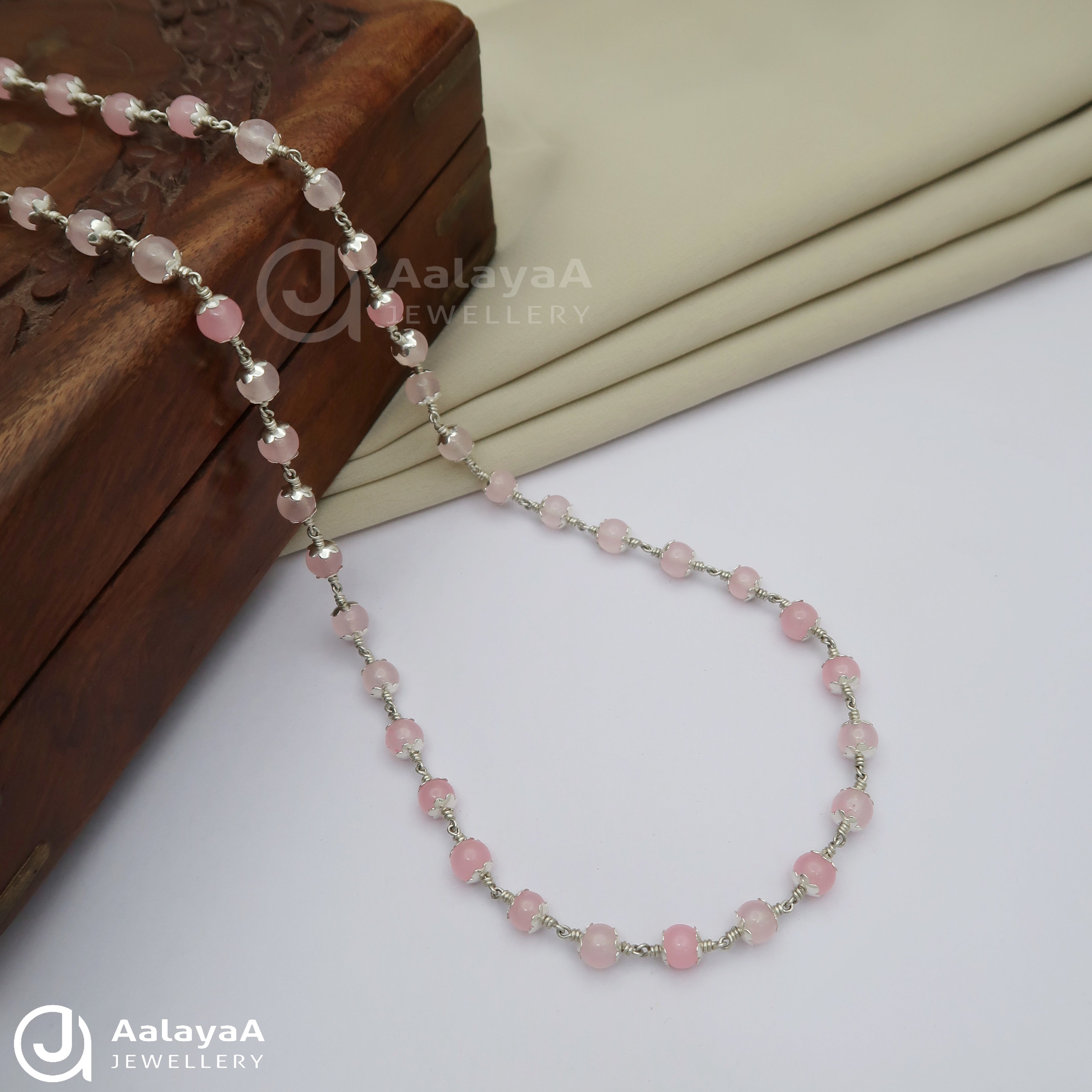 6MM Pink Spedigam Mala with Cup