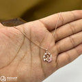Silver Rosegold Pink Swan Grace Chain Pendant
