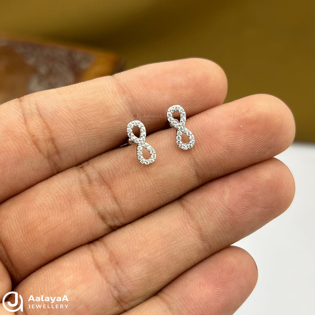 Silver Infinity Grace Side Stud