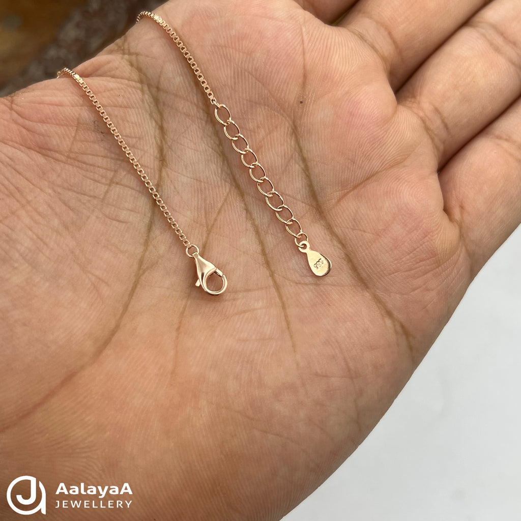 Silver Rosegold Floral Sparkle Bracelet