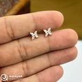 Silver RoseGold Magic Flower Side Stud