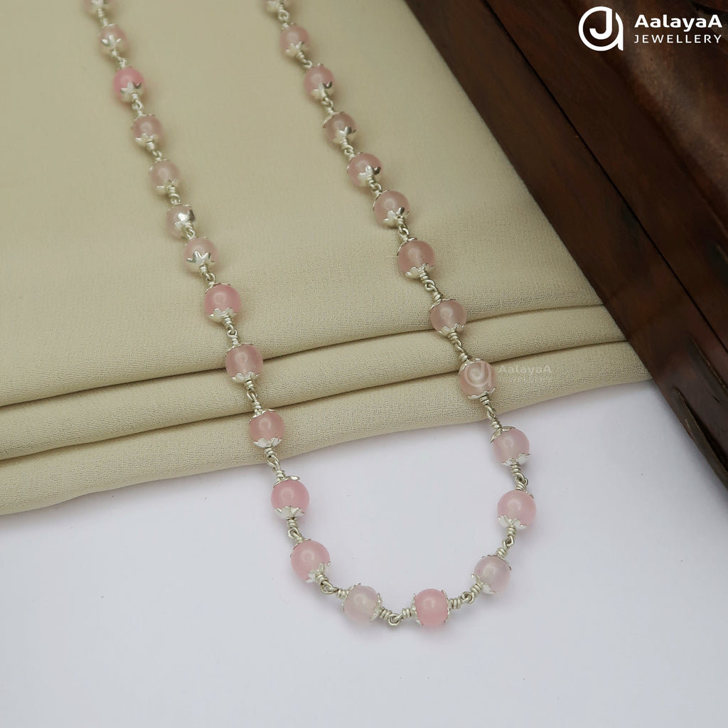 6MM Pink Spedigam Mala with Cup