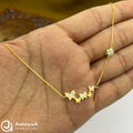 Silver GoldPlated Three Wings Chain Pendant