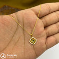 Silver GoldPlated Fortune Bloom Chain Pendant