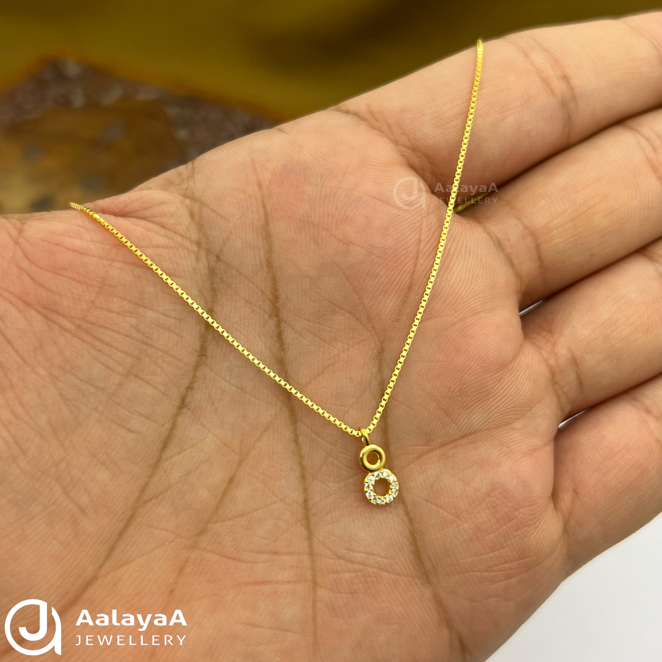 Silver GoldPlated Twinkle Loop Chain pendat