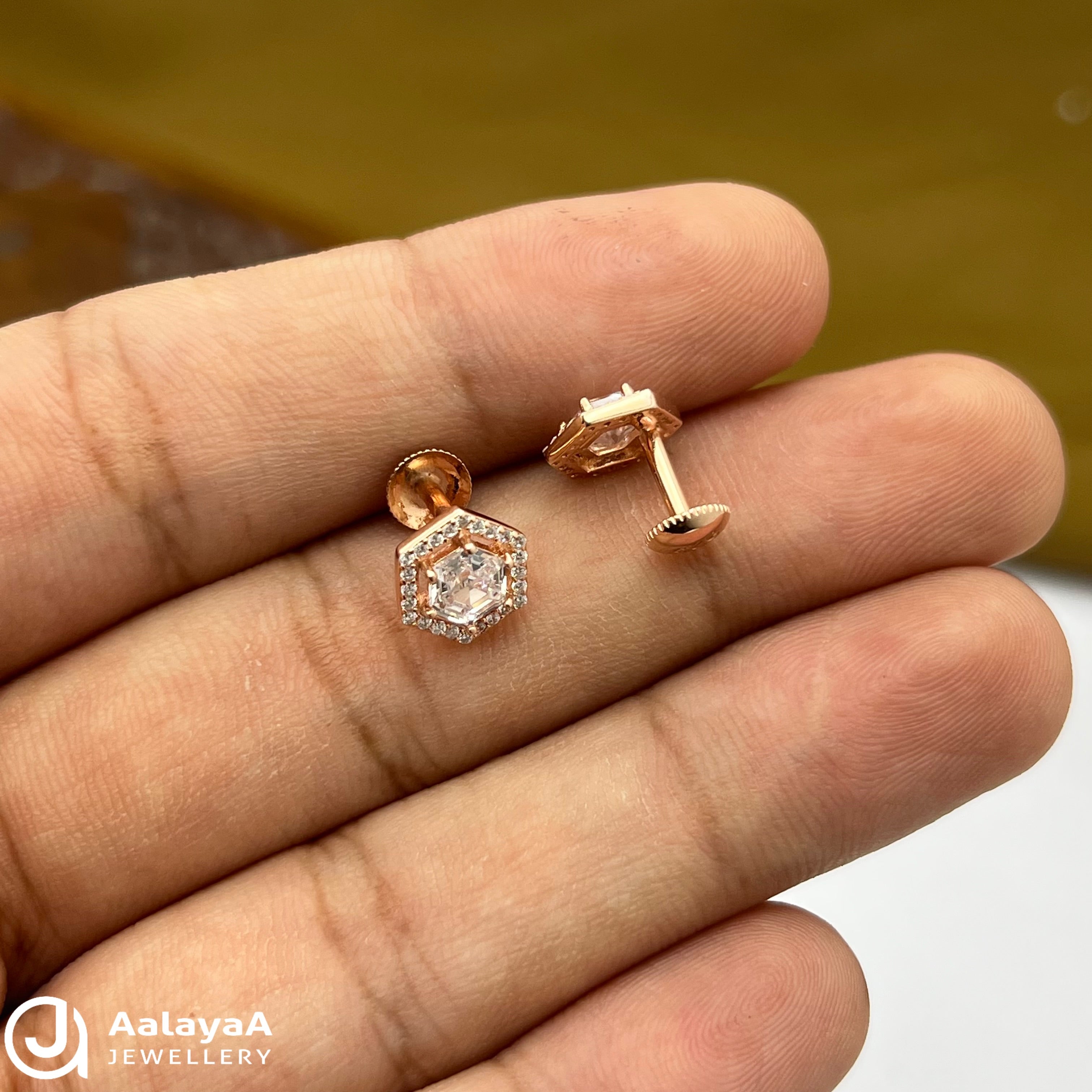 Silver Rose Gold Chakra Luxe Earings