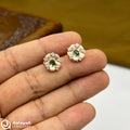 Silver Rose Gold Bloom Earrings