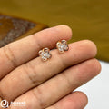 Silver Rose Gold Soft Lily Earings