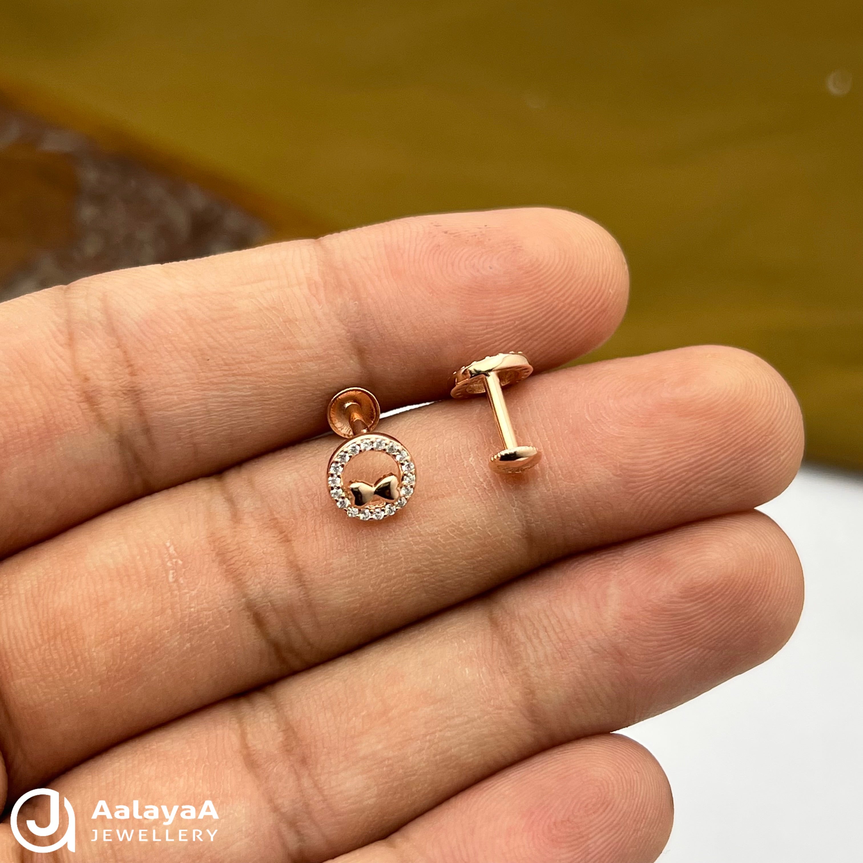 Silver Rose Gold Endless Circle Earings