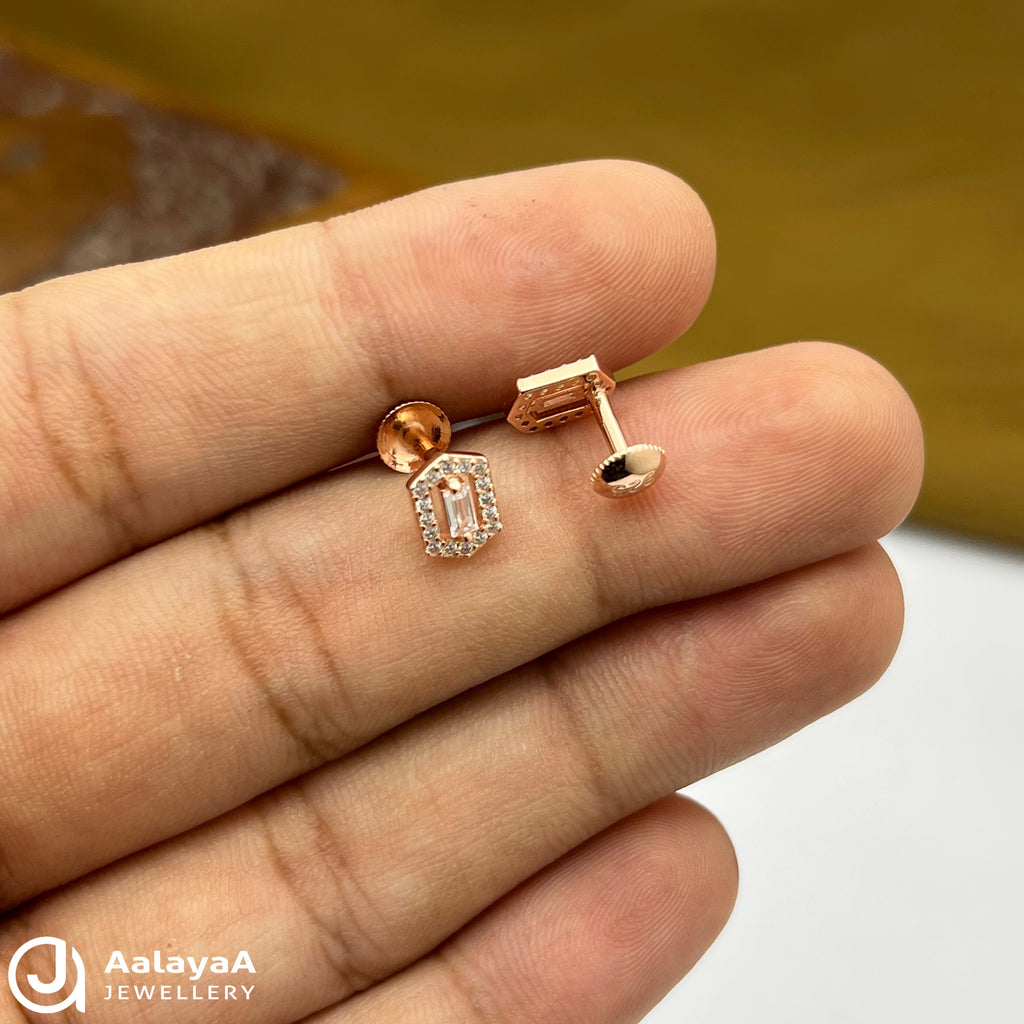 Silver Rose Gold ZenGlow Earings