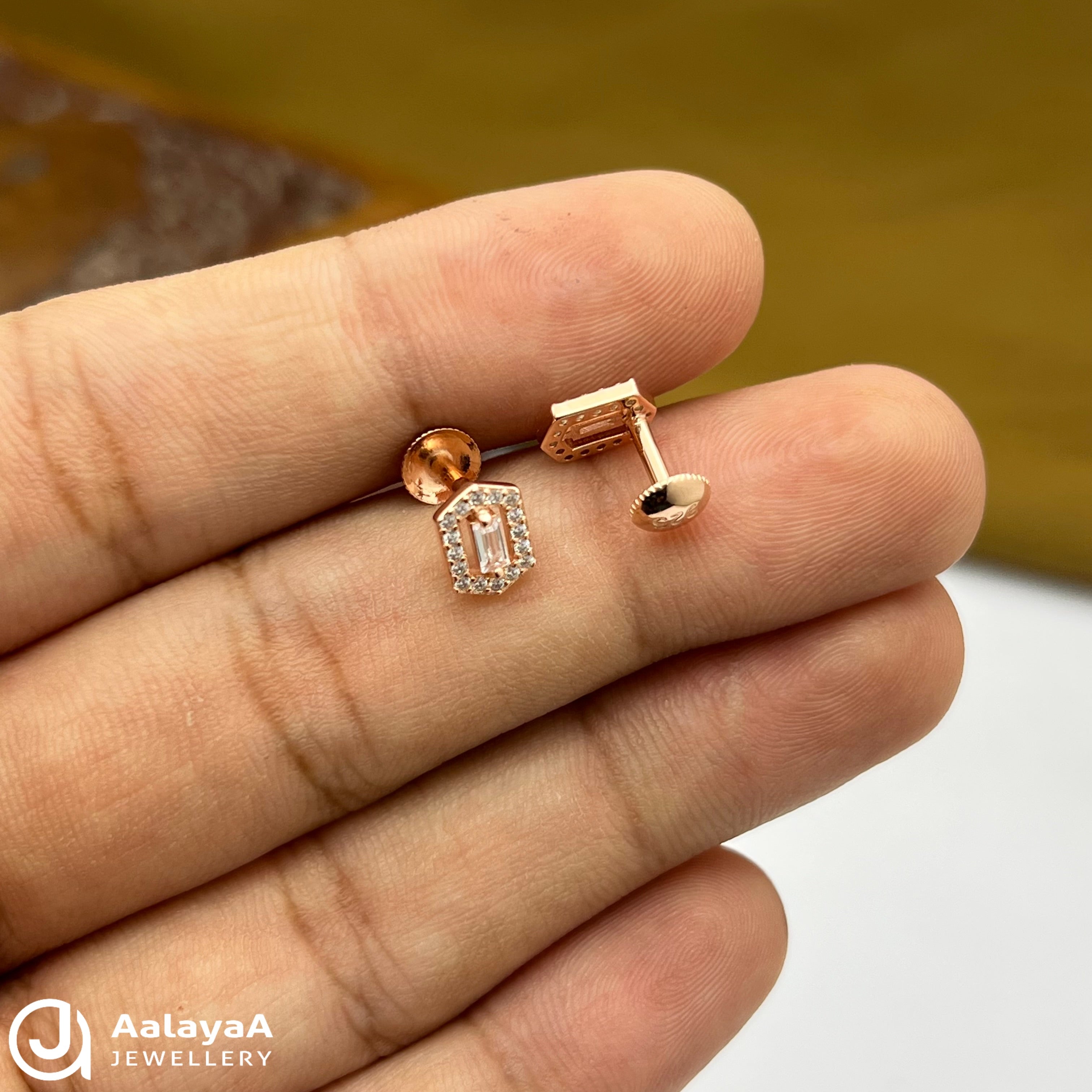 Silver Rose Gold ZenGlow Earings