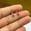 Silver Rose Gold Nest Flutter Earings
