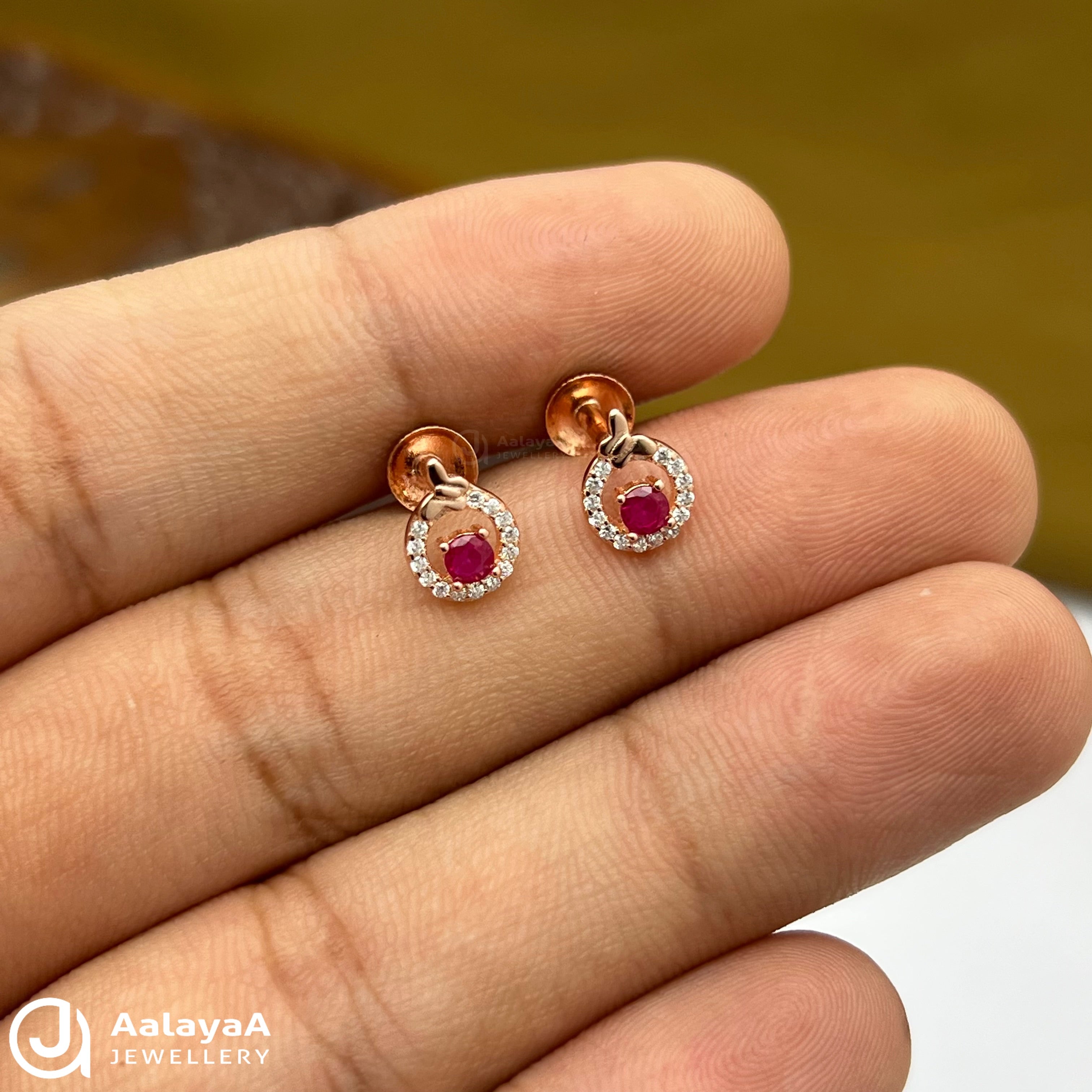 Silver Rose Gold Nest Flutter Earings