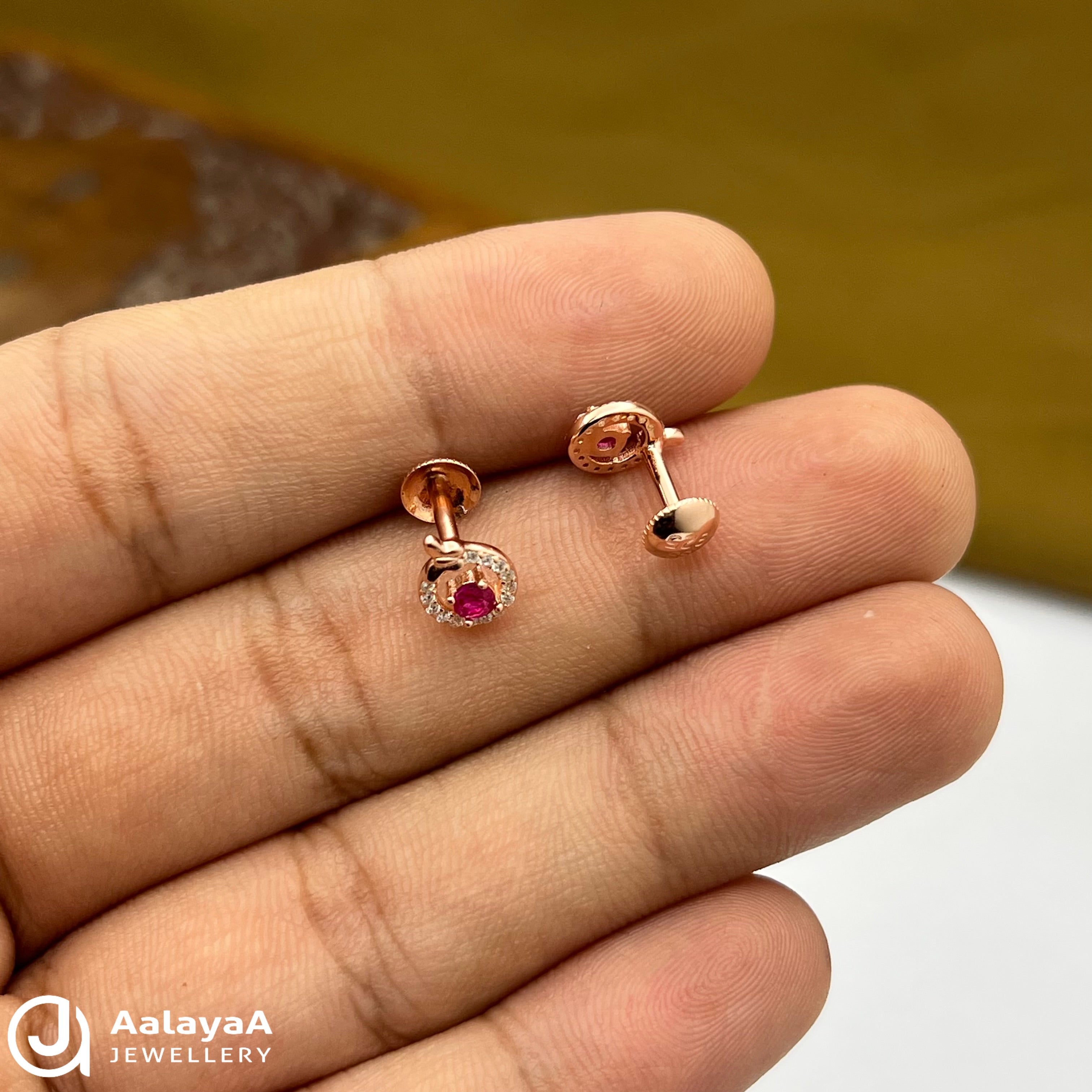 Silver Rose Gold Nest Flutter Earings