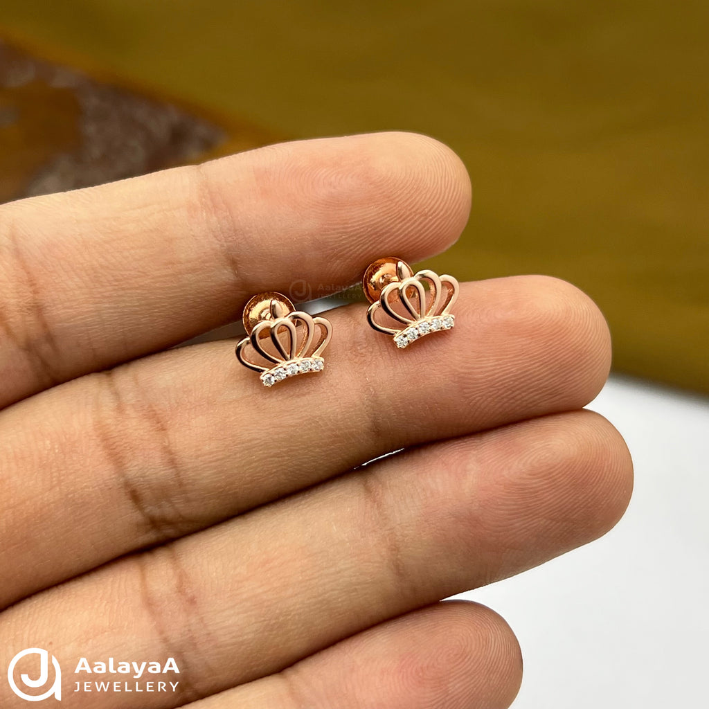 Silver Rose Gold Princess Crown Spark