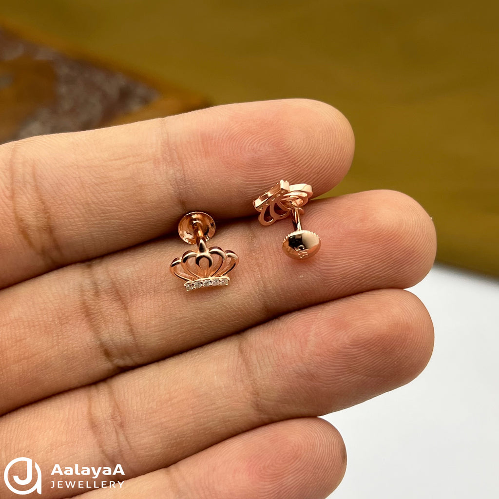 Silver Rose Gold Princess Crown Spark