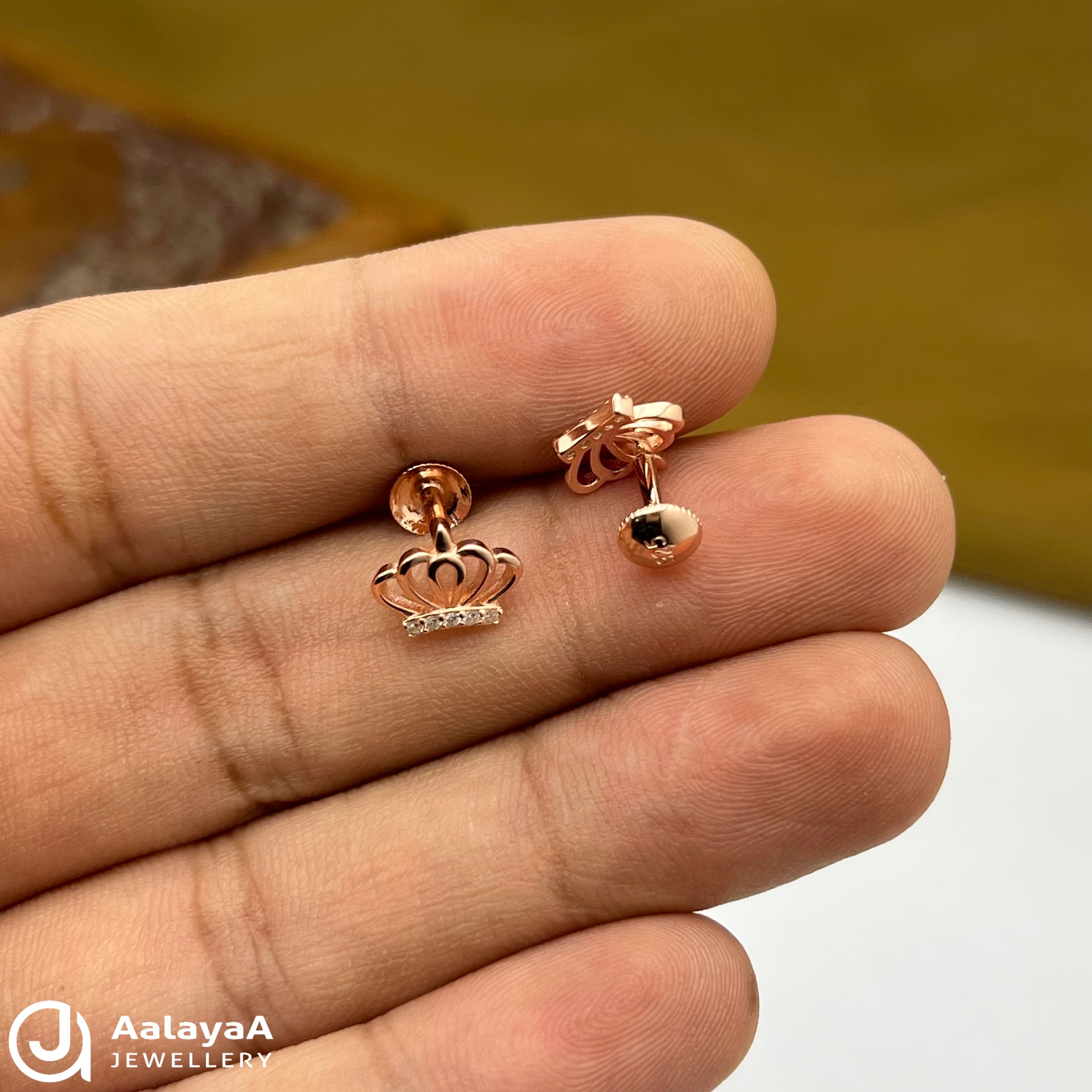Silver Rose Gold Princess Crown Spark