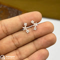 Silver RoseGold Blossom Trail Side Stud
