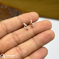 Silver RoseGold Enchanted Vine Side Stud