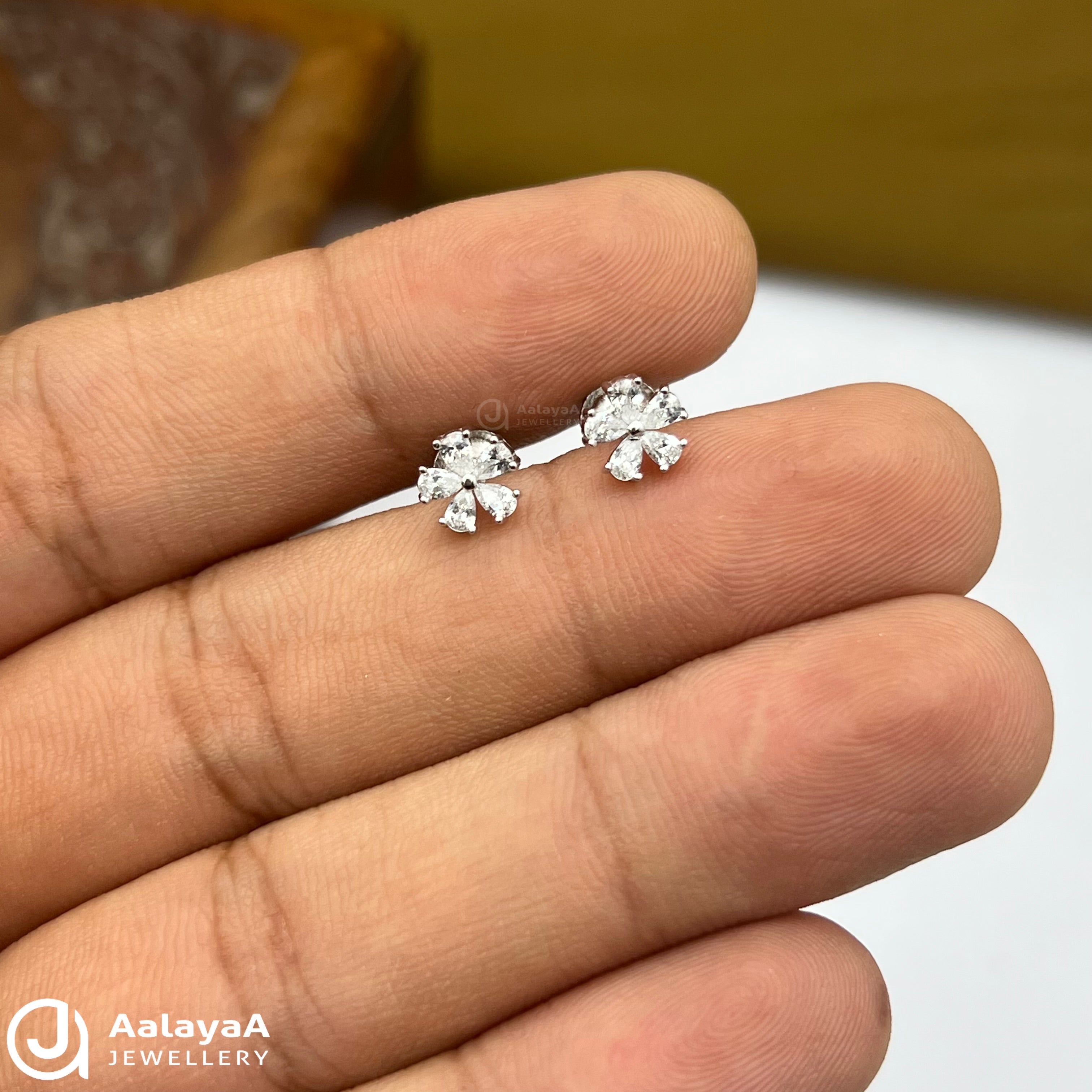 Silver Angel Bloosom Earings