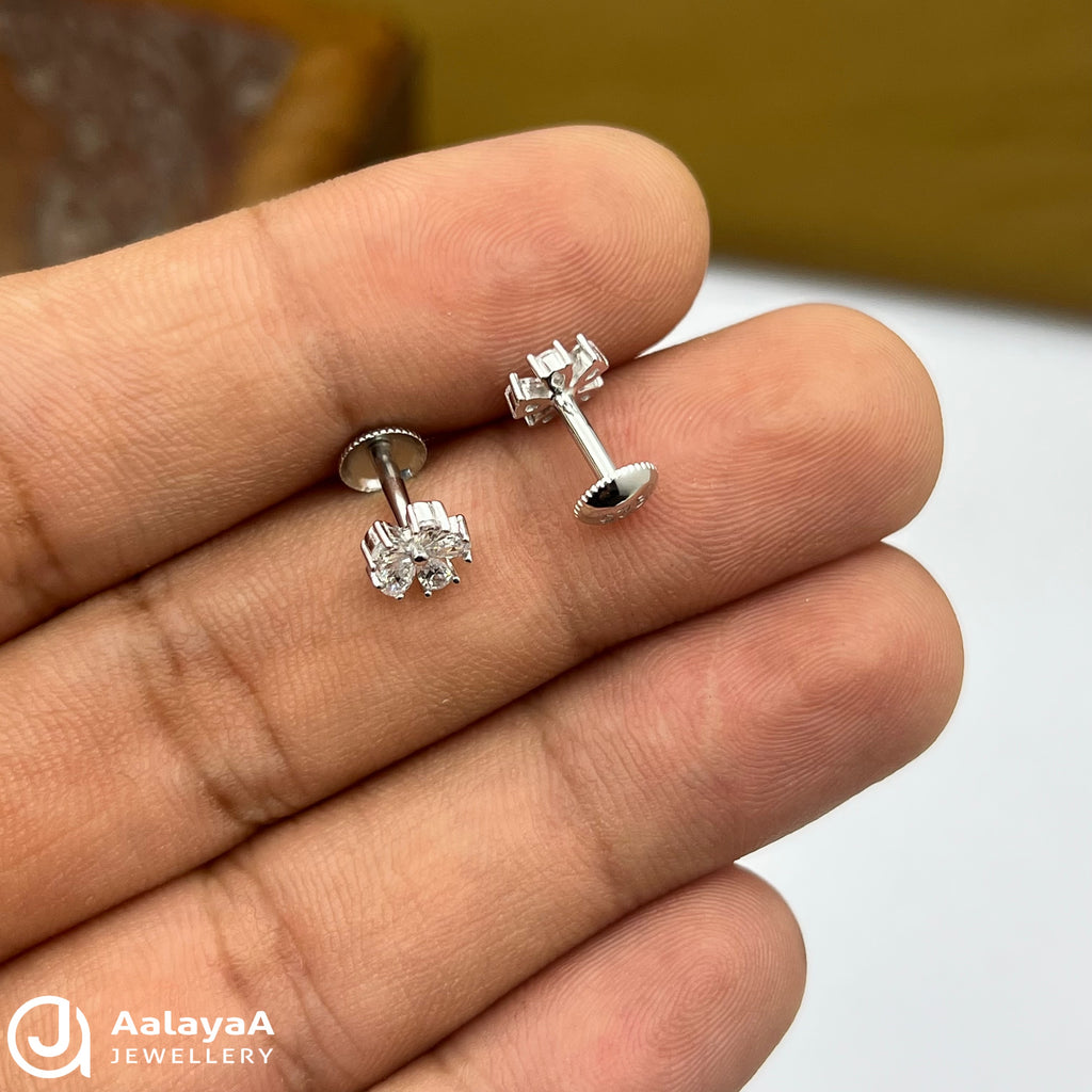 Silver Angel Bloosom Earings