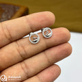 Silver White Swan Spark Earings