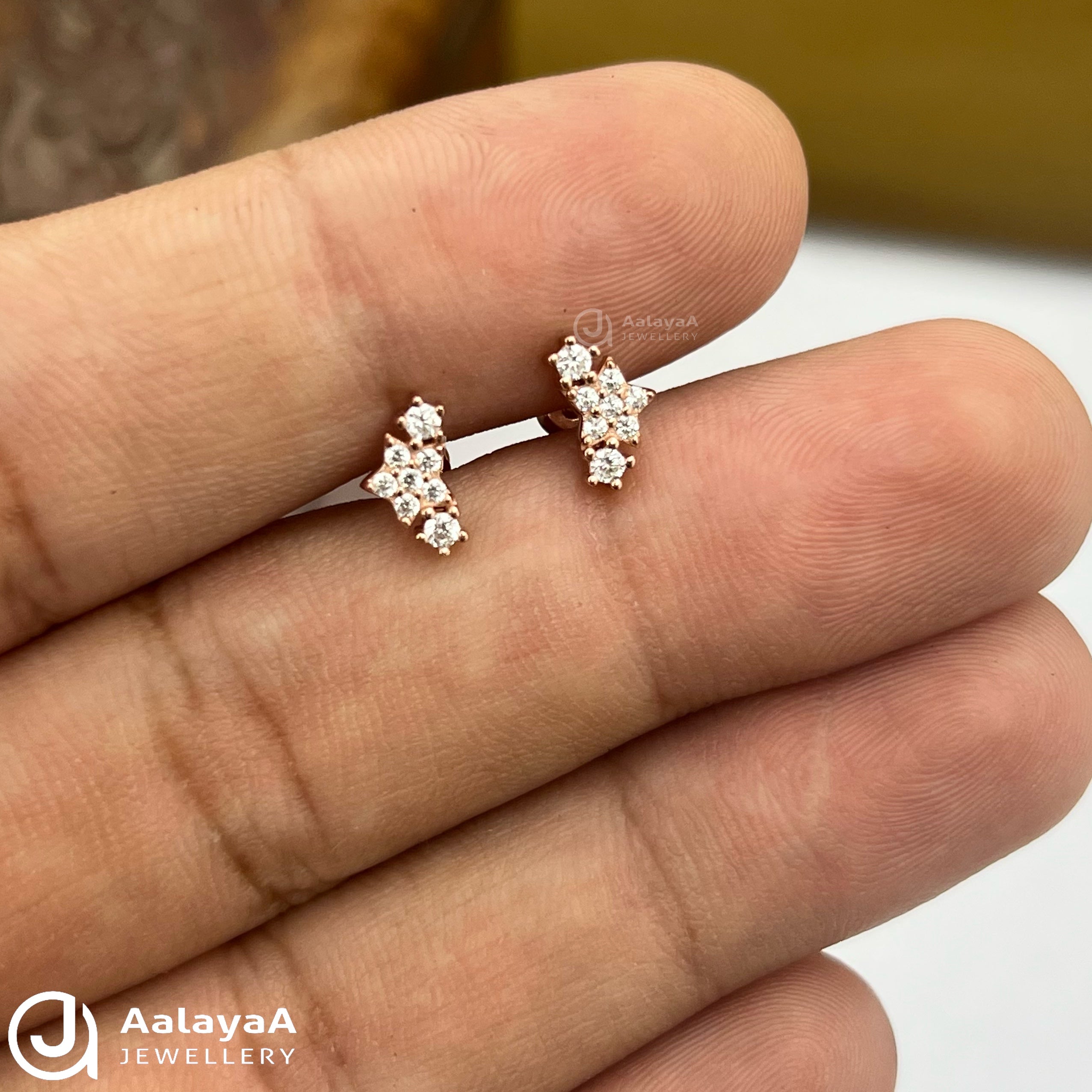 Silver RoseGold Star SideSide