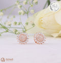 Silver Rosegold Sunburst Spark Earrings
