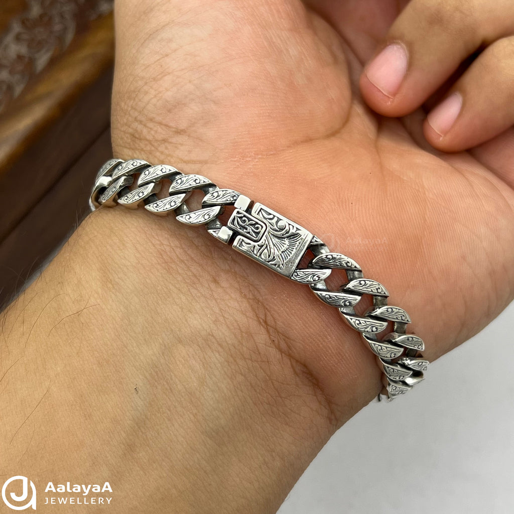 Silver Antique King Roar Bracelet