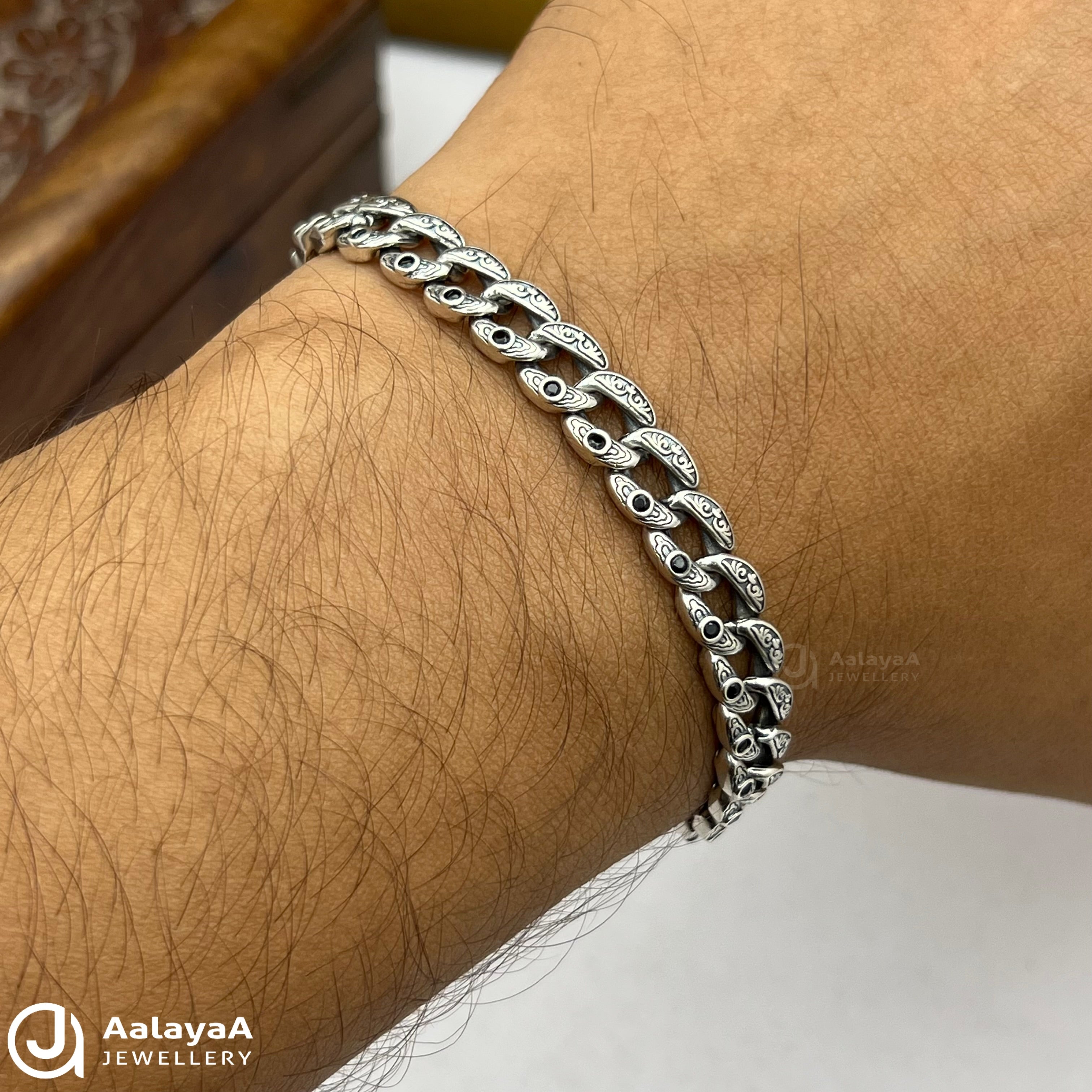 Oxidised Silver Mystic Eye Bracelet