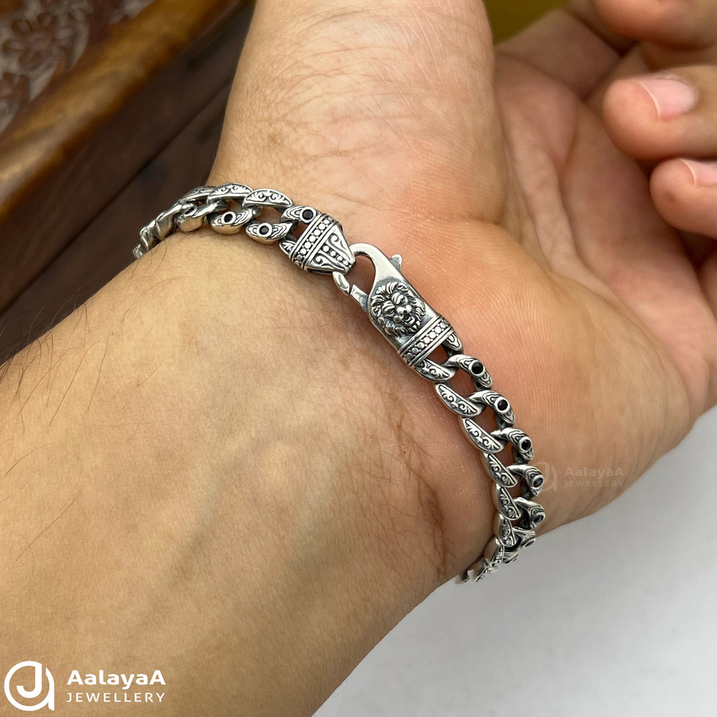 Oxidised Silver Mystic Eye Bracelet