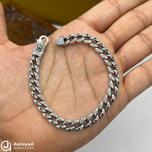 Oxidised Silver Mystic Eye Bracelet