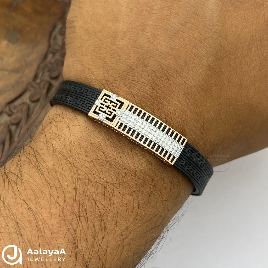 Silver Royal Silicone Bracelet