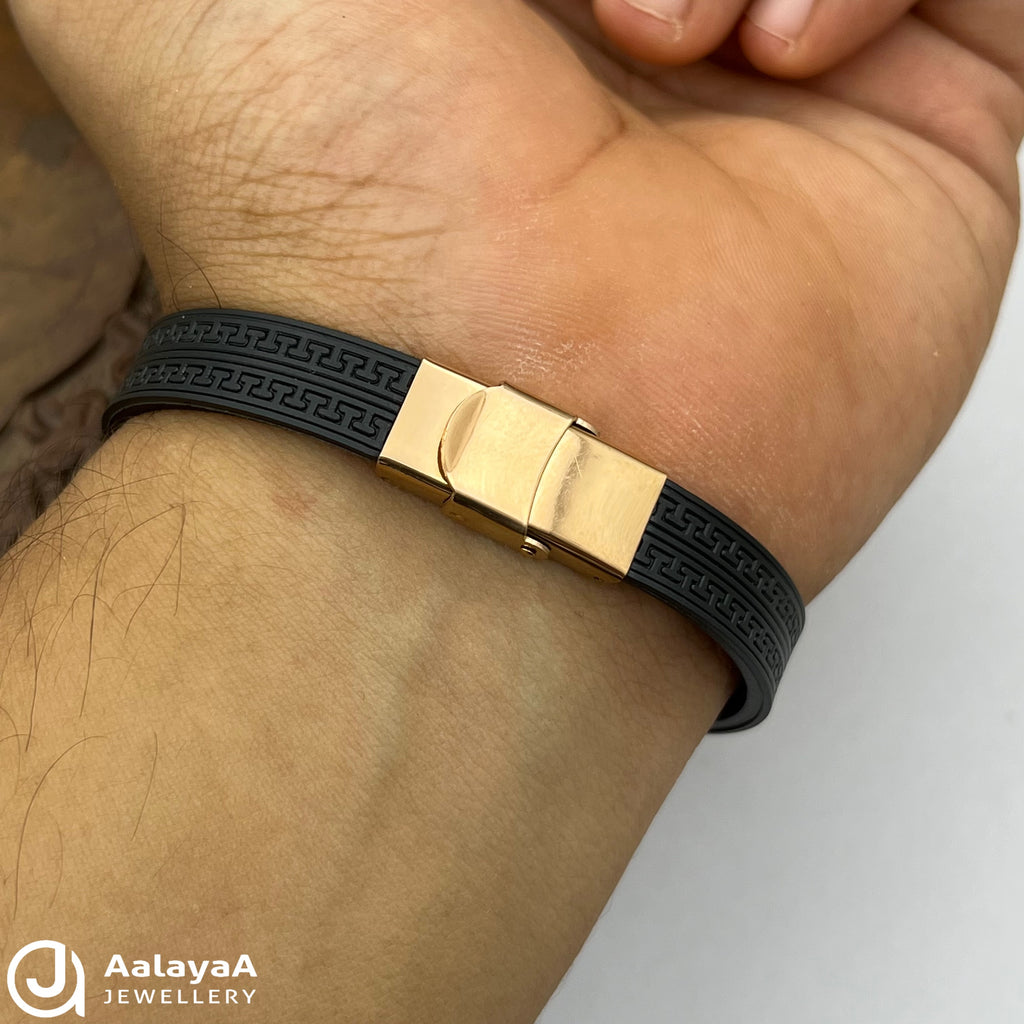 Silver Royal Silicone Bracelet