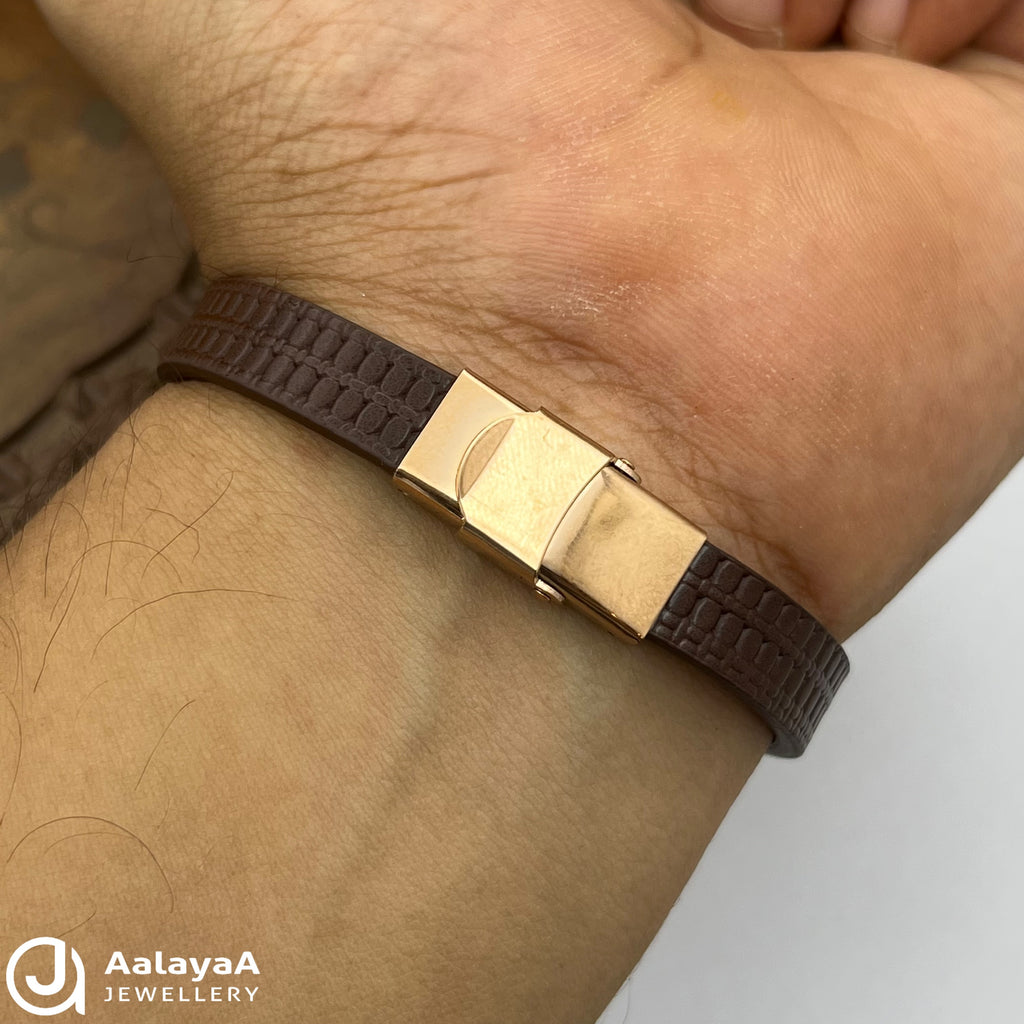 Silver Bajrang Silicone Bracelet