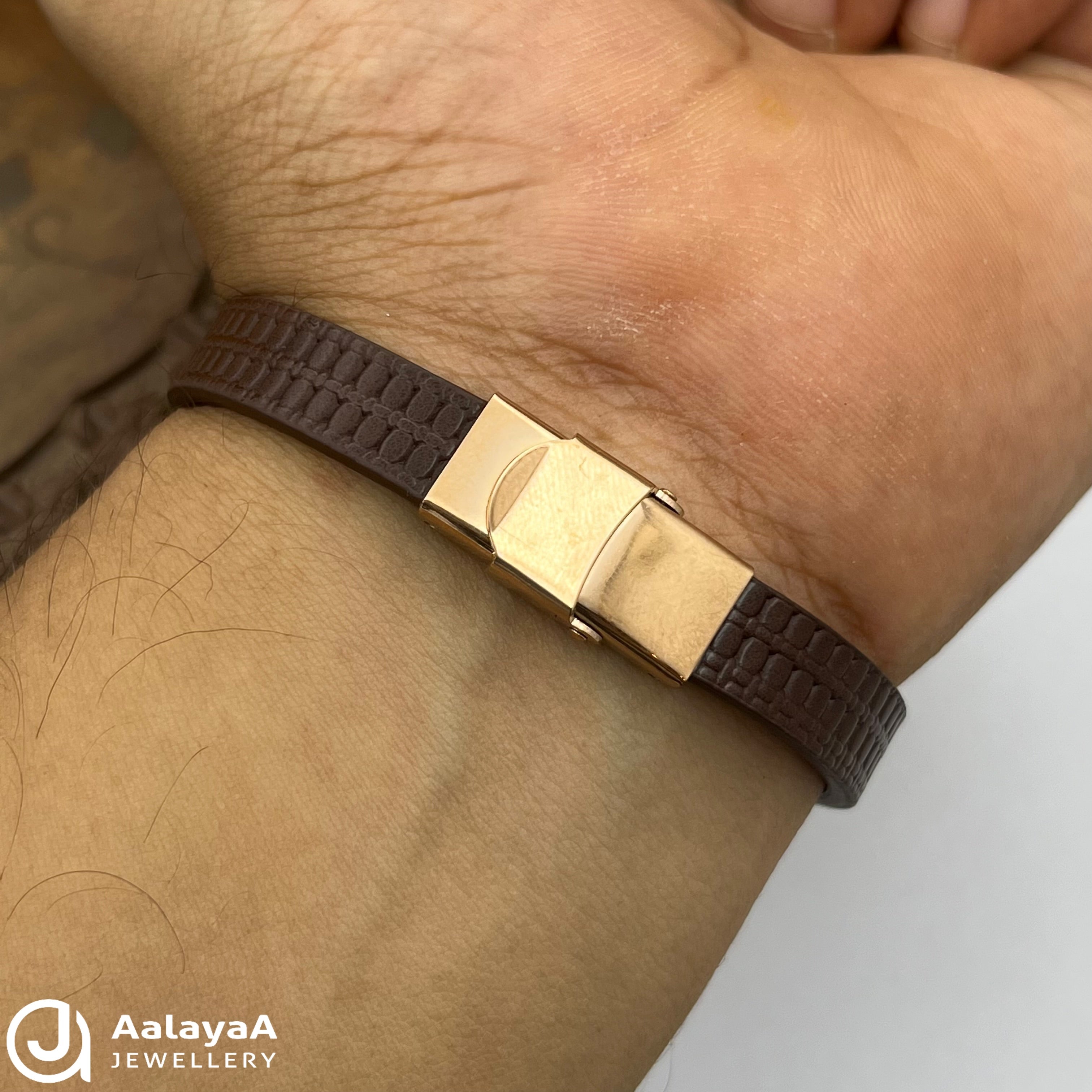 Silver Bajrang Silicone Bracelet
