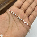 Silver Rose Gold Petal Pop Bracelet