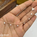 Silver Rose Gold TriEdge Bracelet