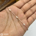 Silver Rose Gold Chic Oval Loop Bracelet