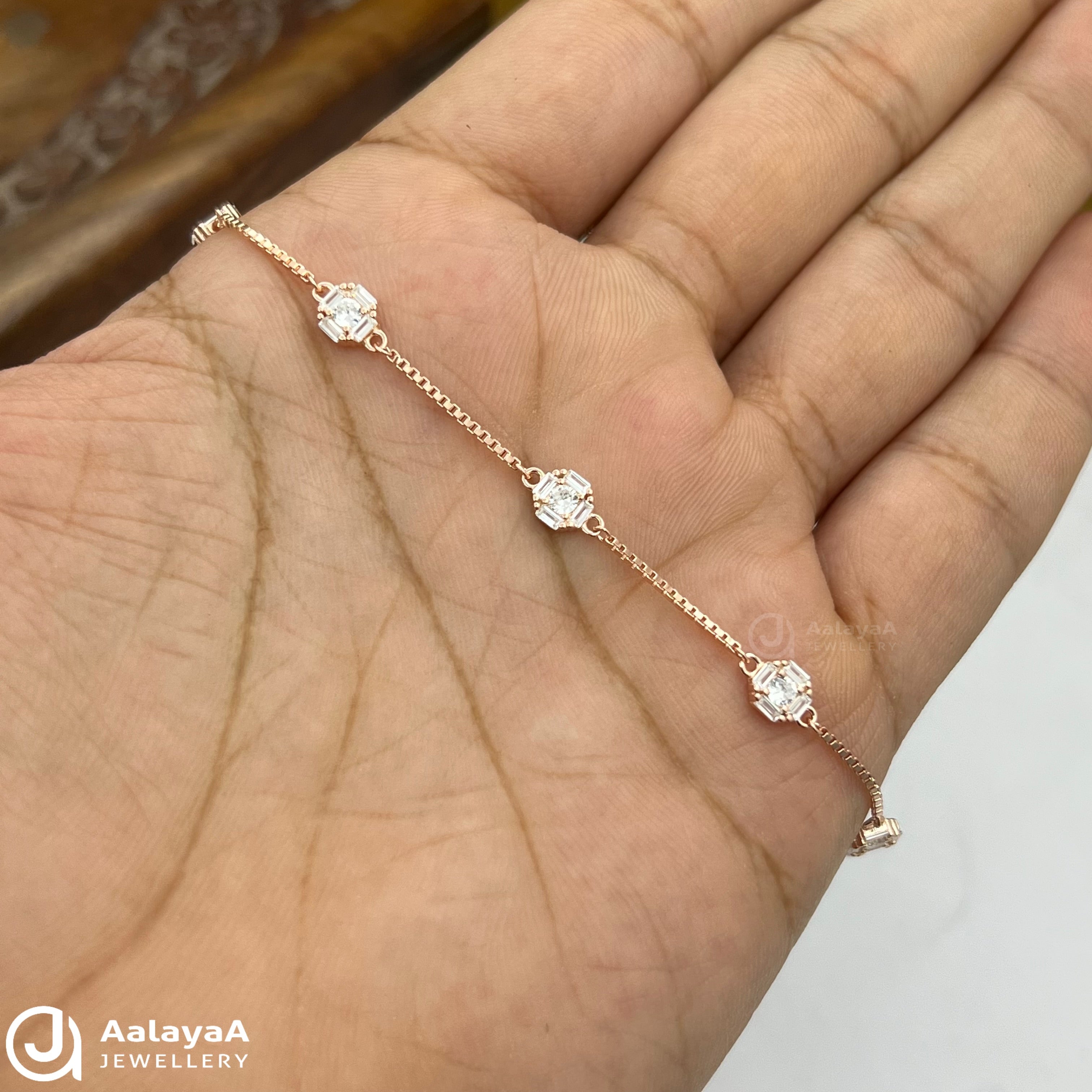 Silver Rose Gold Royale Spark Bracelet