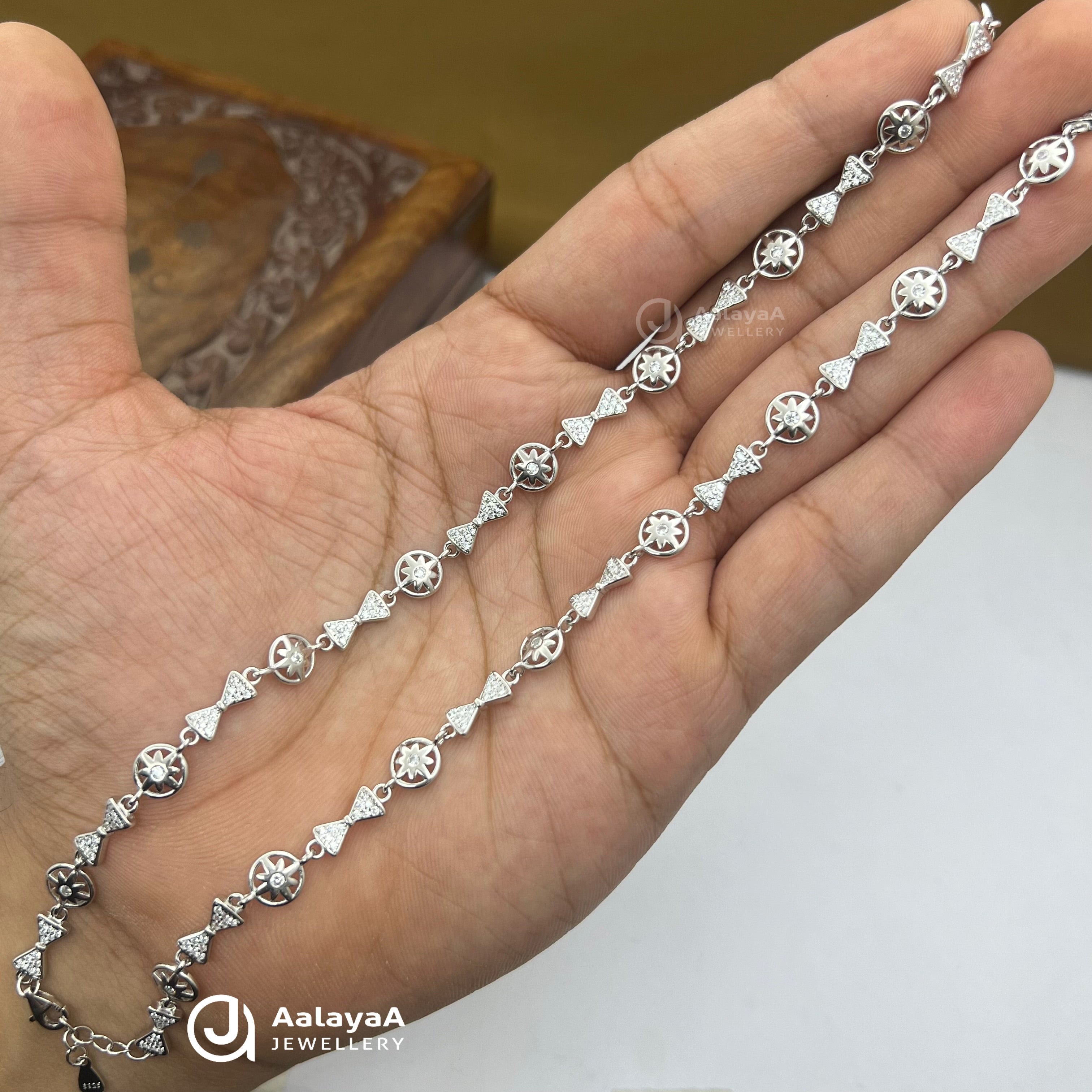 Silver Tara Chakra Anklet