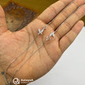 Silver Couple Flutter Anklet