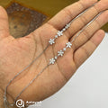 Silver Daisy Bloom Anklet
