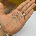 Silver Pearl Flutter Anklet